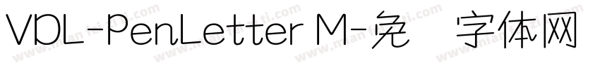 VDL-PenLetter M字体转换